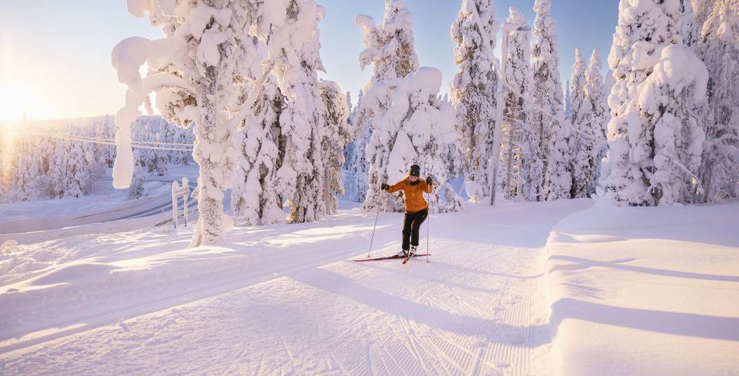 Maastohiihtoa Kuusamossa